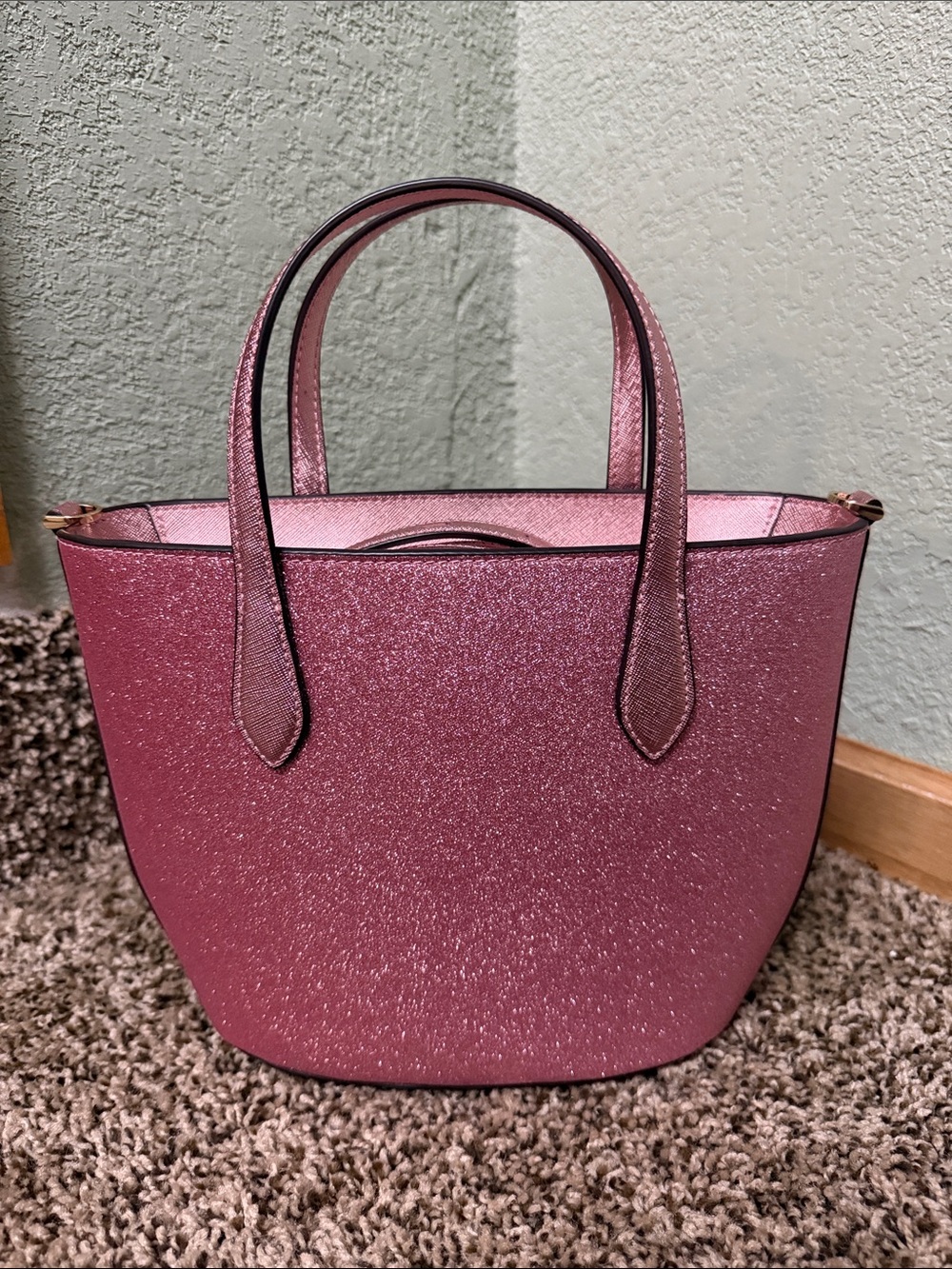 kate spade Medium Glitter Satchel - Mitten Pink - Picture 2 of 9